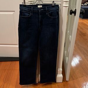 MOTHER Women's Dark Blue Lil Kick It Jeans Size 28